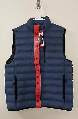 32 Degrees Heat Vest - Men’s Medium Blue With Pocket Full Zip - NEW • $19.99