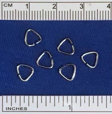  1/4 Inch TRIANGULAR JUMPRINGS For Traditional 1:9 Scale Model Horse Tack SILVER • $2.29