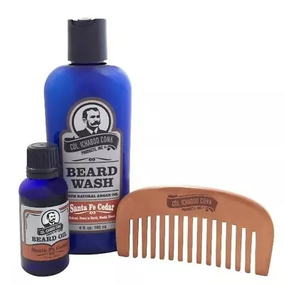 Col Ichabod Conk Beard Care Kit Santa Fe Cedar Scent • $26.95