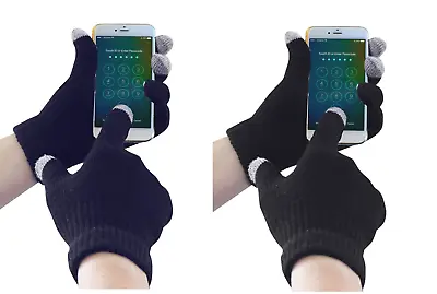 Portwest GL16 Touchscreen Knit Winter Cold Store Workwear Gloves - Black Or Navy • £6.99