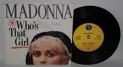 Madonna - Who's That Girl - 1987 Vinyl 7  Single - Sire W 8341 • £2.99