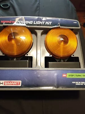  Tow Smart #1402 Magnetic Towing Trailer Light Kit 12V Stop Turn Tail Lights • $10