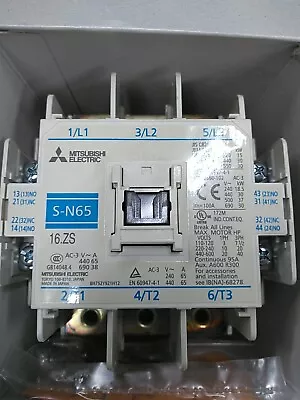 Mitsubishi S-N65 40HP 3-Phase Contactor 380-440 VAC Coil • $99