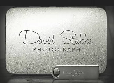 $5.39 • Buy Customize Photography Silver Metal Mini USB 2.0 Flash Drive + Tin Box 16GB 32GB