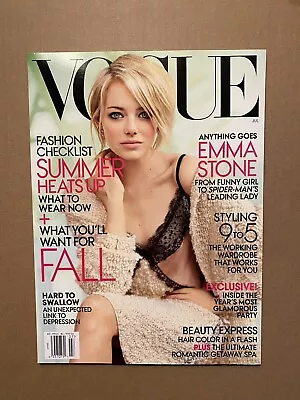 BRAND NEW Vogue Magazine July 2012 🔥🔥Emma Stone 🔥🔥 Free Shipping No Label • $14.99