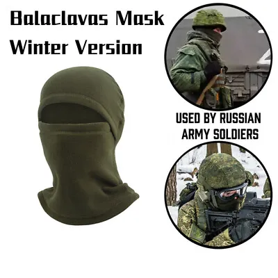 Russian Army Mask Balaclava Mask Full Face Winter Warm CS Cosplay Takov  • $15.35