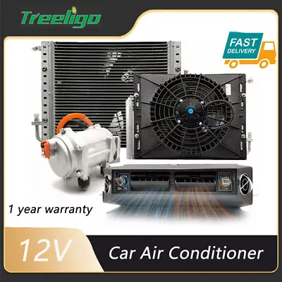 12V Under Dash Air Conditioner Evaporator Kit Cooling&Heat A/C Unit Compressor • $1249.99