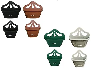 Venetian Wall Hanging Planter Plant Flower Pots Sturdy Plastic Pot Home Garden • £36.49