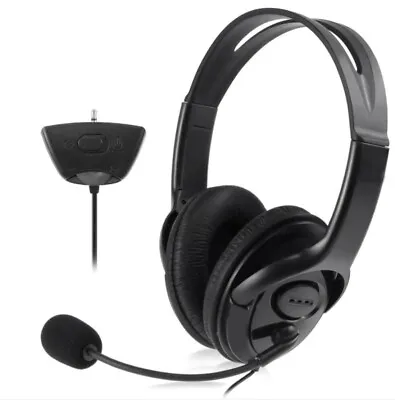 BLACK DELUXE HEADSET HEADPHONE WITH MICROPHONE FOR XBOX 360 LIVE UK Brand New  • £11.99