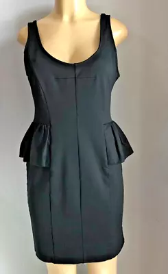 Women's Marc By  Marc Jacobs Dress Size M Black Sleeveless Peplum Sheath • $38