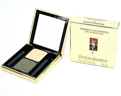 Yves Saint Laurent Eye Shadow Duo Antique Gold/Bronze Green ~ 7 ~ FullSize (NIB) • $24.99