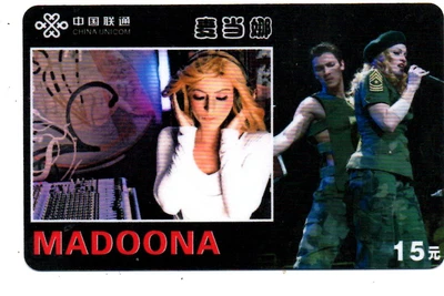 £1.75 • Buy China: Phone Card - Madonna Louise - Sexy Girl - US Singer/606