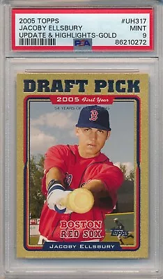 2005 Topps Update Gold Jacoby Ellsbury #uh317 #/2019 Rc Psa 9 Mint Rookie • $49.99