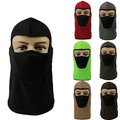 $4.59 • Buy Unisex Balaclava Full Face Mask Fleeced Outdoor Camping UV Sun Protection Mask
