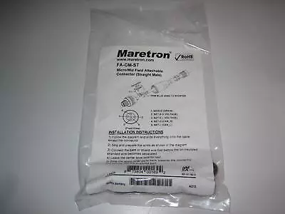 Maretron Male Field Attachable Installable Connector NMEA 2000 Micro FA-CM-ST • $14.99