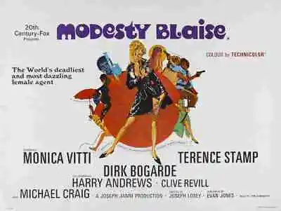 Modesty Blaise 02 Film A4 Poster Print 10x8 • $11.18