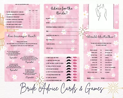 Bride Advice Card Hen Party Do Night Wedding Games 18 Choices BUY 2 GET 1 FREE • £3.49