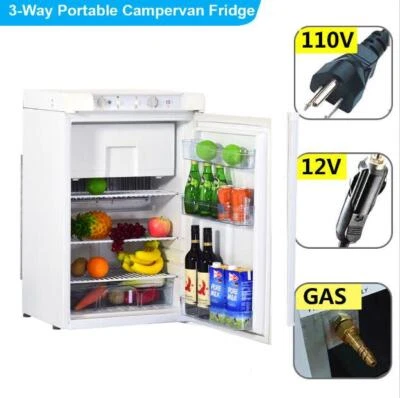 $999 • Buy SMETA 3.5 Cu Ft Propane Gas Refrigerator LPG 12V/110V Fridge Freezer Camper RV