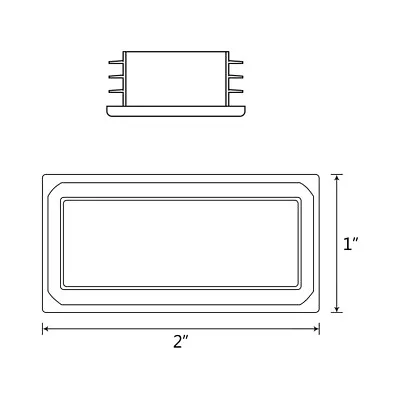 5/10/25 Square Rectangle Tubing Plastic Plug Pipe Tube End Cap Chair Glide Cover • $7.99