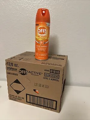 12 CANS OFF! Active Insect Repellent Liquid Sweat Resistant Repels Insects • $34.90