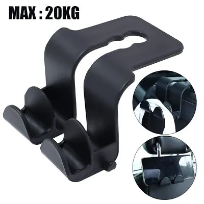 $7.13 • Buy Car Interior Accessories Seat Hook Purse Bag Hanger Organizer Holder Clip Black 