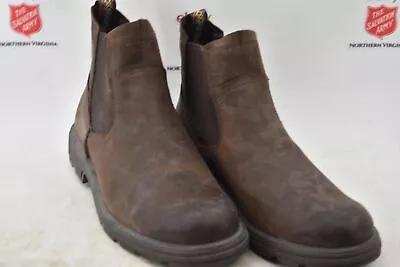 UGG Men's Brown Leather Gallion Boots Size 9 (8268K) • $9.99