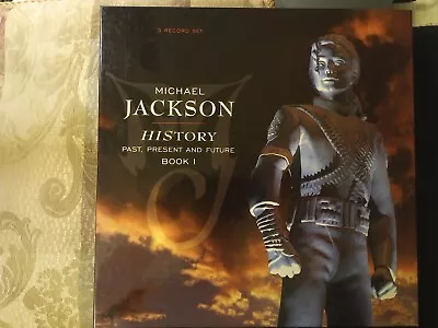 MICHAEL JACKSON~History 3xLP Box Set~1995 EPIC~12  Past Present & Future Book I • $320