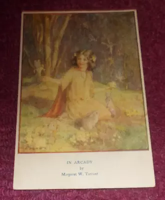 Vintage Margaret W Tarrant Postcard In Arcady • £2