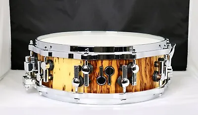 Sonor SQ2 14x5 Maple Med African Marble SemiGloss Chrome Die-cast Hoops Snare #1 • $1161.23