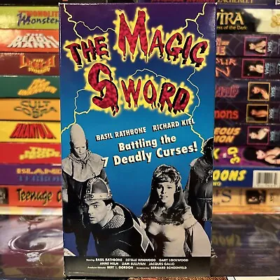 The Magic Sword 1962 VHS Tested Basil Rathbone Maila Vampira Nurmi Cult Fantasy • $14.99