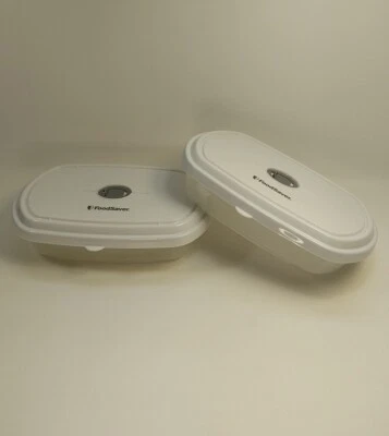 $24.50 • Buy Food Saver Container 132759 - Two 1/2 Quart Containers With Lid And One Adapter 