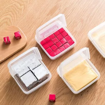Flip Cover Cheese Slice Storage Box Plastic Cheese Storage Containers  Kitchen • $7.60