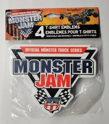 Designware Monster Jam Monster Truck Series T-Shirt Emblems 4 Ct • $7.99