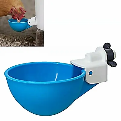 20 PCS Automatic Water Cups Poultry Drinker Waterer Chicken Ducks Quail Drinking • $19.99