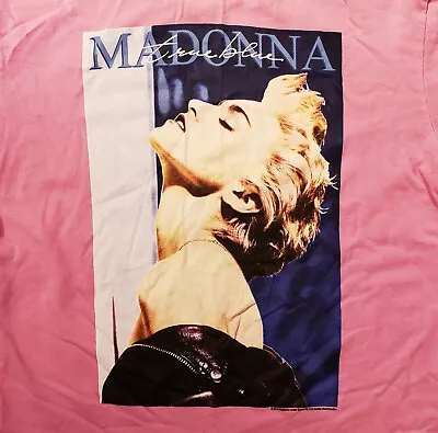MADONNA True Blue H&M Shirt - XS - Ladies Music Pop Dance Rock Pink 80s RETRO • $19.99