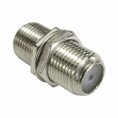 25 X Barrel Connector Coupler Join Extend F Plug Coax Aerial Satellite Cable • £10