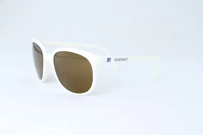 50% OFF! Vintage Vuarnet 002 White Folding Sunglasses PX2000 Brown Lens • $139