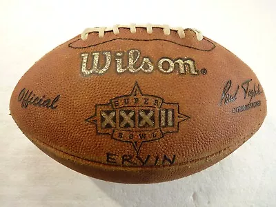 Vtg. 1998 Official Wilson NFL Super Bowl XXXII (32) On Field Football Game Ball • $48.95