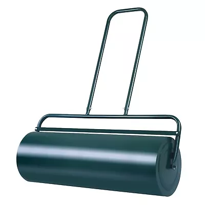 48L Steel Garden Lawn Roller Water Sand Filled Outdoor Grass Roller W/Drain Plug • £61.95