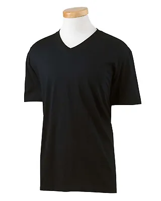 $16.46 • Buy Gildan Adult Softstyle 4.5 Oz. 100% Preshrunk Cotton V-Neck T-Shirt G64V XS-3XL