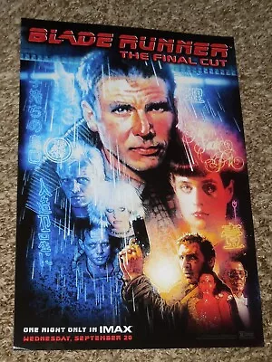 Blade Runner The Final Cut  IMAX  9x13 Inch Promotional Movie POSTER • $4.30