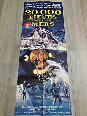 20000 Leagues Under The Sea French Movie Poster 23 63 1954 Rerelease 80' 20000 • £121.64