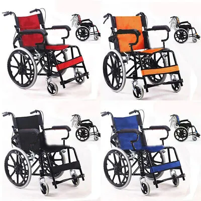 20 Foldable Wheelchair Elderly And Disabled Lightweight Mobility Aid For Elderly • $153.99