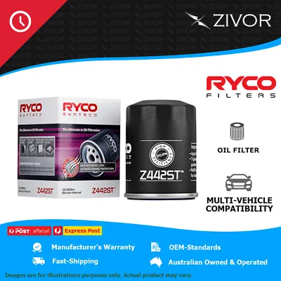 New RYCO Syntec Oil Filter Spin On For NISSAN STAGEA C34 (GREY IMPORT) Z442ST • $36.15