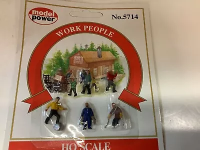 Model Power #5714 HO Scale  Work People  • $9.95