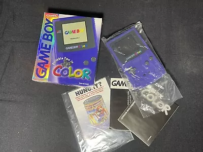 (*CIB*) Nintendo Game Boy Color Grape Complete In Box With All Original Plastics • $179.99