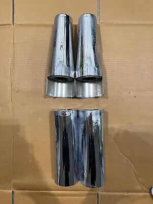 $55.70 • Buy 2006 Yamaha XVS650 V Star Classic Fork Covers Guard Upper Lower Chrome, Bolts