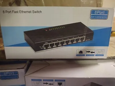 8-Port Fast Ethernet Switch  • $5