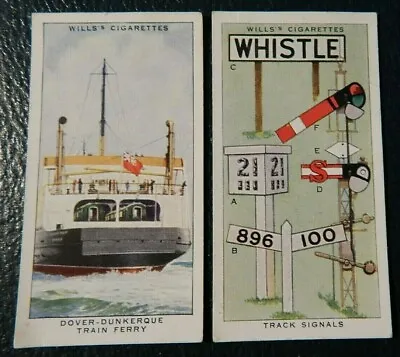 £5 • Buy RAILWAY EQUIPMENT  VINTAGE 50 CARD SET By W.D. & W.O.WILL 1938