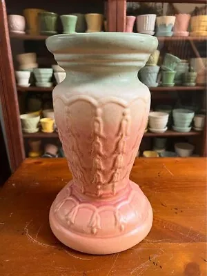 1930s McCoy Pottery Blended Majolica Bell Flower Jardiniere Pedestal Base • $175